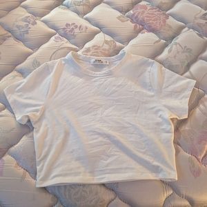 White plain croptop
